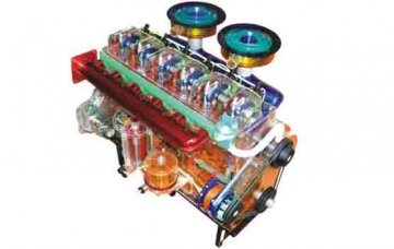 汽車零部件教具:混合動力汽車的結構